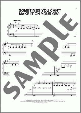 Sometimes You Can't Make It On Your Own(U2) 楽譜 ピアノ（ソロ） ダウンロード
