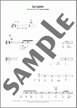 Songbird(Oasis) 楽譜 その他 ダウンロード