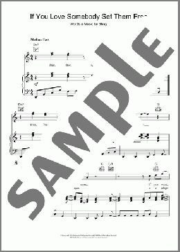 If You Love Somebody Set Them Free(Sting) 楽譜 その他 ダウンロード