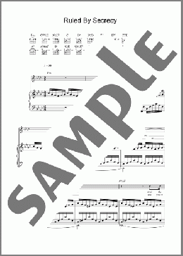Ruled By Secrecy(Muse) 楽譜 ギター（ソロ） ダウンロード