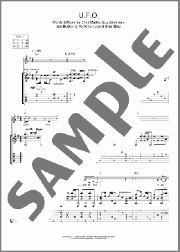 U.F.O.(Coldplay) 楽譜 ギター（ソロ） ダウンロード