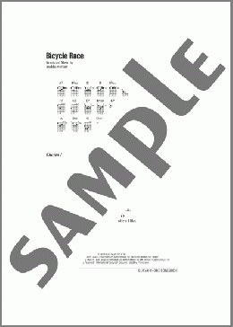 Bicycle Race(Queen) 楽譜 ギター（コード） ダウンロード