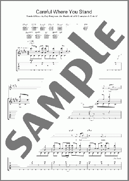 Careful Where You Stand(Coldplay) 楽譜 ギター（ソロ） ダウンロード