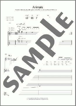 Animals(Coldplay) 楽譜 ギター（ソロ） ダウンロード