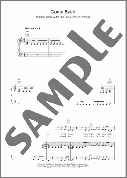 Come Back(Bon Jovi) 楽譜 その他 ダウンロード