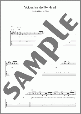 Voices Inside My Head(Sting/The Police) 楽譜 ギター（ソロ） ダウンロード