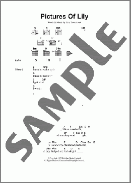 Pictures Of Lily(The Who) 楽譜 ギター（コード） ダウンロード