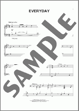Everyday(High School Musical 2) 楽譜 ピアノ（ソロ） ダウンロード