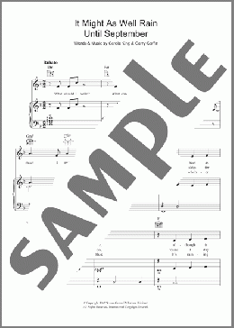 It Might As Well Rain Until September(Carole King) 楽譜 その他 ダウンロード