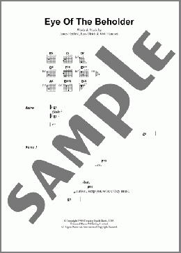 Eye Of The Beholder(Metallica) 楽譜 ギター（コード） ダウンロード