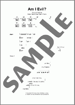 Am I Evil?(Metallica) 楽譜 ギター（コード） ダウンロード