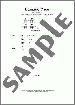 Damage Case(Metallica) 楽譜 ギター（コード） ダウンロード