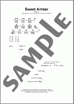 Sweet Amber(Metallica) 楽譜 ギター（コード） ダウンロード
