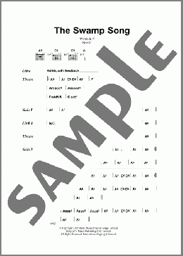The Swamp Song(Oasis) 楽譜 ギター（コード） ダウンロード