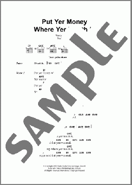 Put Yer Money Where Yer Mouth Is(Oasis) 楽譜 ギター（コード） ダウンロード