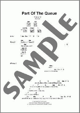 Part Of The Queue(Oasis) 楽譜 ギター（コード） ダウンロード