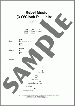 Rebel Music (3 O'Clock Roadblock)(Bob Marley) 楽譜 ギター（コード） ダウンロード