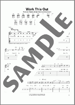 Work This Out(High School Musical 2) 楽譜 ギター（ソロ） ダウンロード