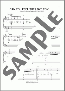 Can You Feel The Love Tonight (from The Lion King)(Elton John/The Lion King) 楽譜 その他 ダウンロード