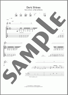 Dark Shines(Muse) 楽譜 ギター（ソロ） ダウンロード
