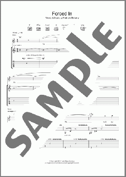 Forced In(Muse) 楽譜 ギター（ソロ） ダウンロード