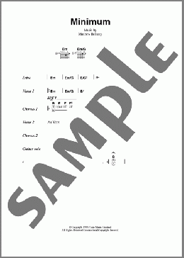 Minimum(Muse) 楽譜 ギター（コード） ダウンロード