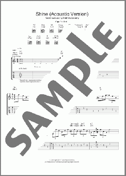 Shine(Muse) 楽譜 ギター（ソロ） ダウンロード