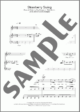 Strawberry Swing(Coldplay) 楽譜 その他 ダウンロード
