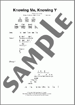Knowing Me, Knowing You(ABBA) 楽譜 ギター（コード） ダウンロード