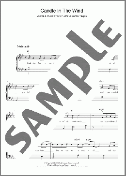 Candle In The Wind(Elton John) 楽譜 ピアノ（ソロ） ダウンロード