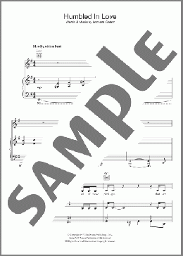 Humbled In Love(Leonard Cohen) 楽譜 その他 ダウンロード