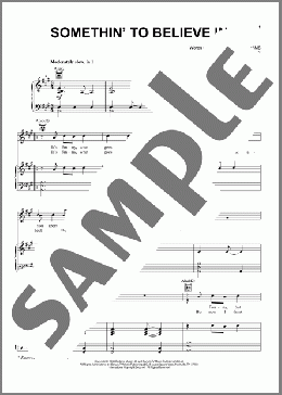 Somethin' To Believe In(Bryan Adams) 楽譜 ピアノ & ボーカル & ギター ダウンロード