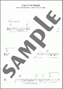 Carry That Weight(The Beatles) 楽譜 その他 ダウンロード