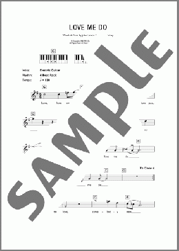 Love Me Do(The Beatles) 楽譜 ピアノ（歌詞 & コード） ダウンロード