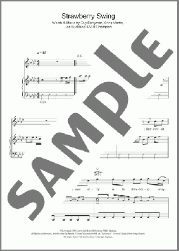 Strawberry Swing(Coldplay) 楽譜 その他 ダウンロード