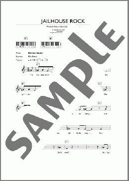 Jailhouse Rock(Elvis Presley/Leiber & Stoller) 楽譜 ピアノ（歌詞 & コード） ダウンロード