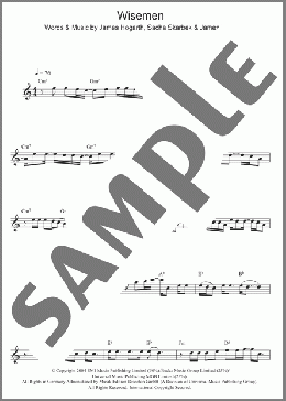 Wisemen(James Blunt) 楽譜 その他 ダウンロード
