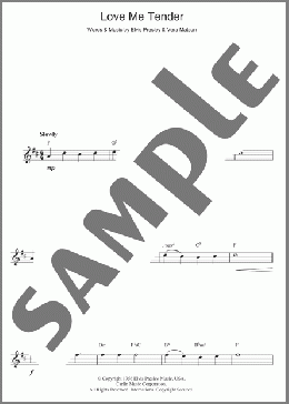 Love Me Tender(Elvis Presley) 楽譜 その他 ダウンロード
