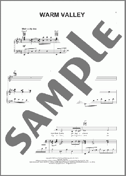 Warm Valley(Duke Ellington) 楽譜 ピアノ & ボーカル & ギター ダウンロード