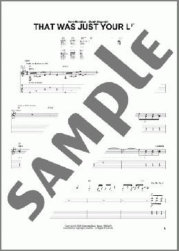 That Was Just Your Life(Metallica) 楽譜 ギター（ソロ） ダウンロード