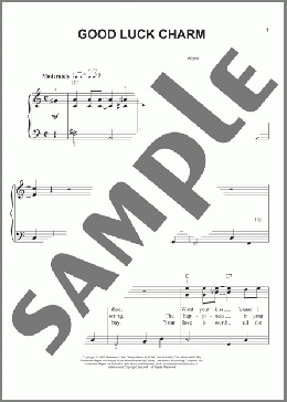Good Luck Charm(Elvis Presley) 楽譜 ピアノ（ソロ） ダウンロード