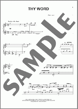 Thy Word(Amy Grant/Michael W. Smith) 楽譜 ピアノ（ソロ） ダウンロード