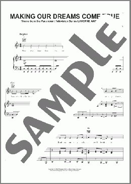Making Our Dreams Come True(Charles Fox/Norman Gimbel/TV Theme Song) 楽譜 ピアノ & ボーカル & ギター ダウンロード