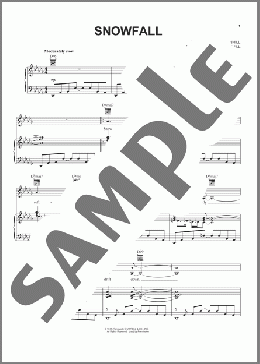 Snowfall(Tony Bennett) 楽譜 ピアノ & ボーカル & ギター ダウンロード