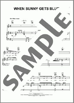 When Sunny Gets Blue(Jack Segal) 楽譜 ピアノ & ボーカル & ギター ダウンロード