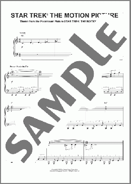 Star Trek The Motion Picture(Jerry Goldsmith/Star Trek(R)) 楽譜 ピアノ（ソロ） ダウンロード