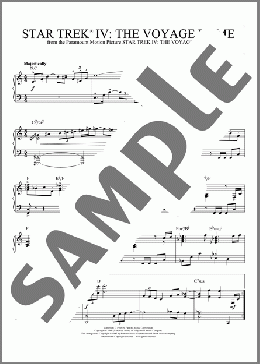 Star Trek IV - The Voyage Home(Alexander Courage/Star Trek(R)) 楽譜 ピアノ（ソロ） ダウンロード