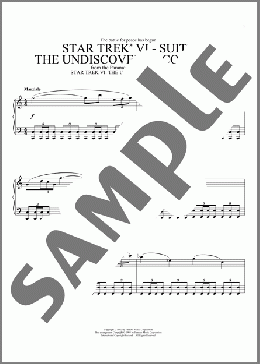 Star Trek VI - The Undiscovered Country(Cliff Eidelman/Star Trek(R)) 楽譜 ピアノ（ソロ） ダウンロード