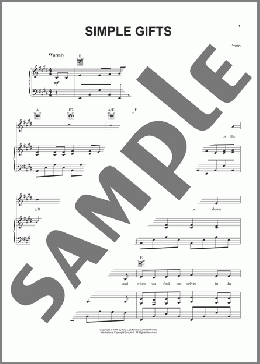 Simple Gifts(Traditional Shaker Hymn) 楽譜 ピアノ & ボーカル & ギター ダウンロード
