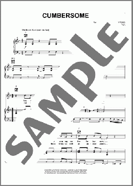 Cumbersome(Seven Mary Three) 楽譜 ピアノ & ボーカル & ギター ダウンロード